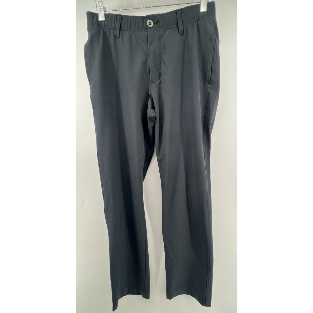Under Armour Mens Drive Golf Pants Black 32/32 Stretch Poly Blend Quick Dry